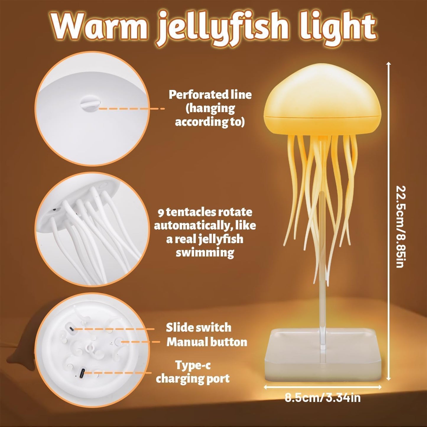 Jellyfish Night Light - Royal Luxe Bazaar
