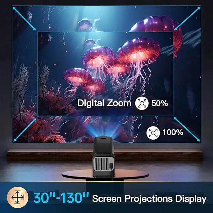 Smart Mini Square Projector © - Royal Luxe Bazaar