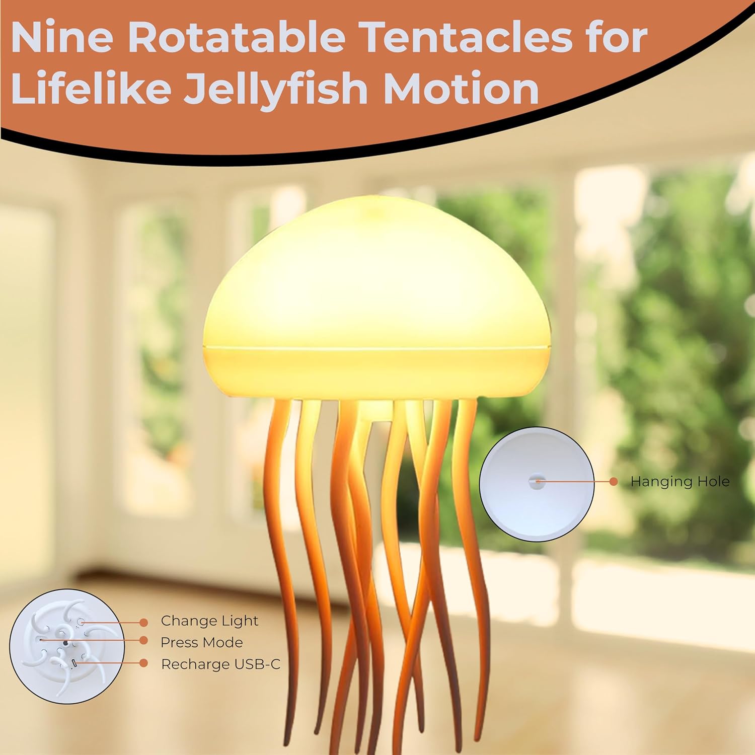 Jellyfish Night Light - Royal Luxe Bazaar